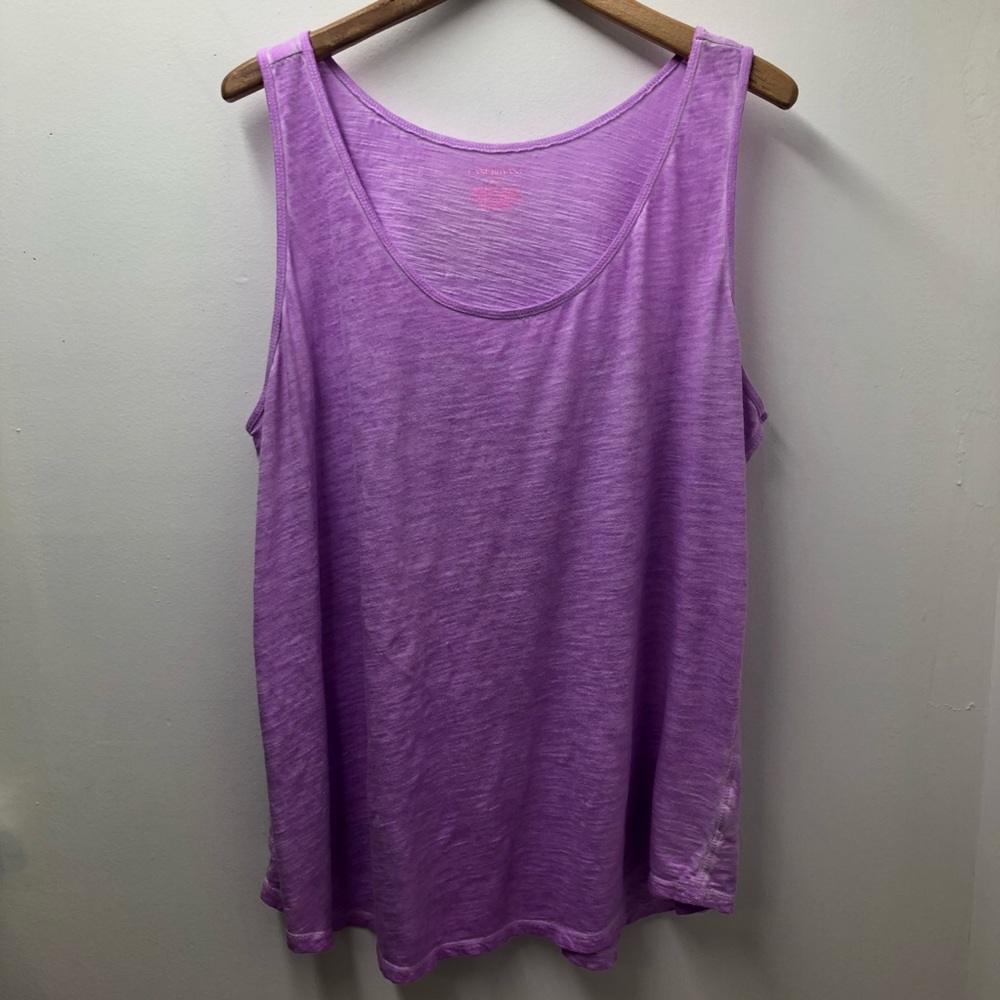 Lane Bryant Womens Purple Burnout Tank Top Size 18/20